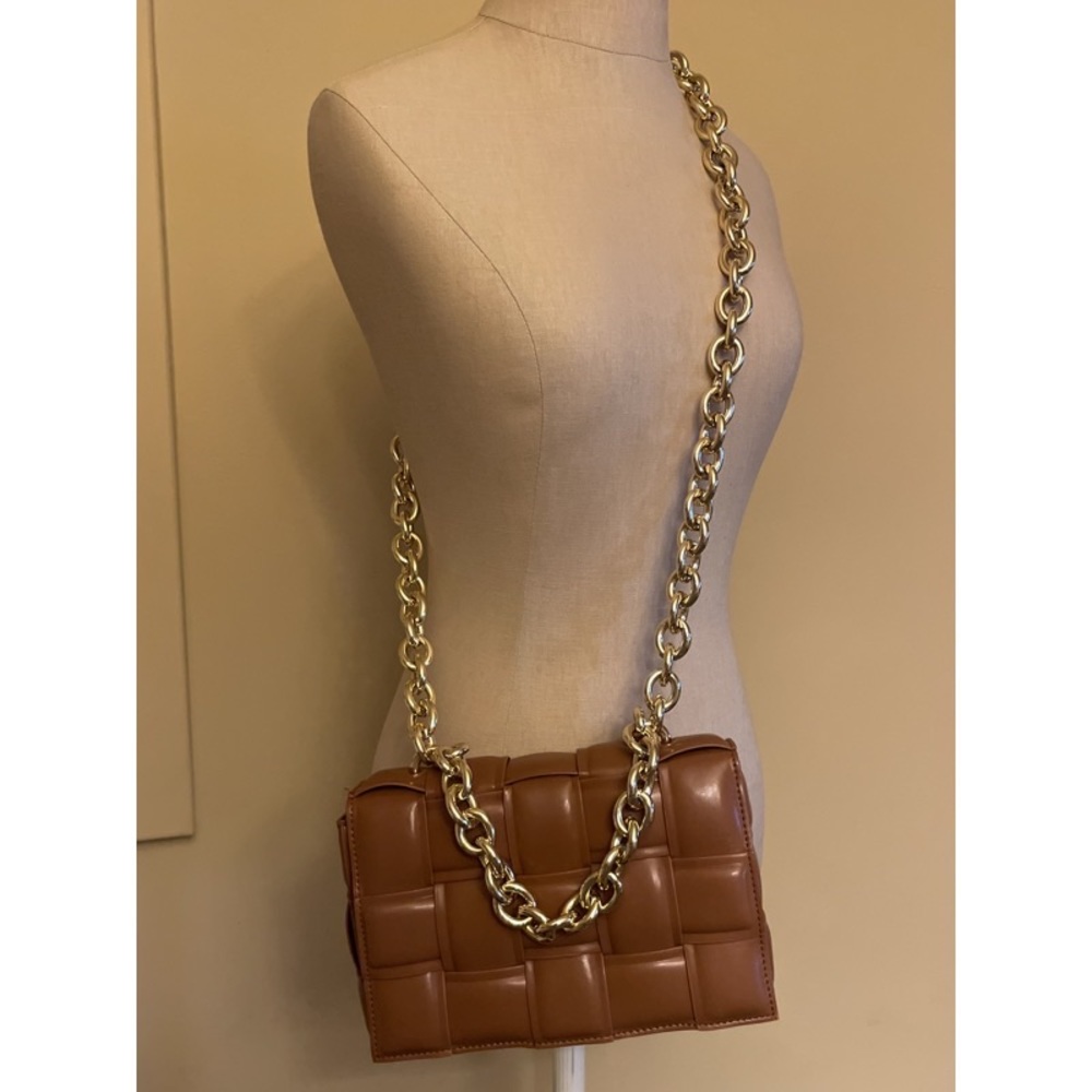 Vege New York - Quilted Bag (Chocolate Brown)